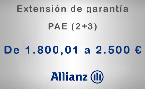 Extensión de garantía 2+3 Allianz de 1.800,01 a 2.500 € - PAE