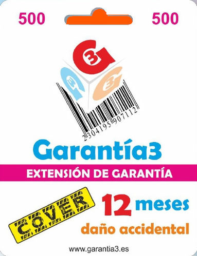 Extensión de garantía Cover 12 Meses - Tope 500 €