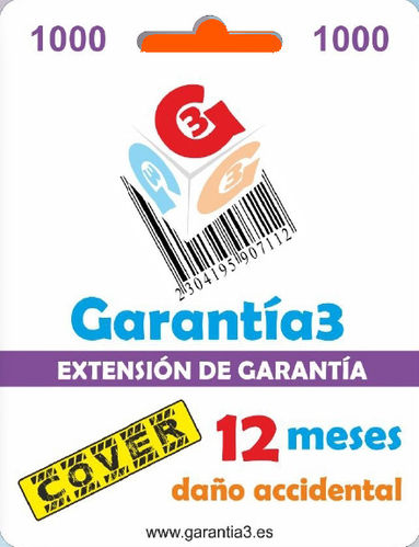 Extensión de garantía Cover 12 Meses - Tope 1.000 €