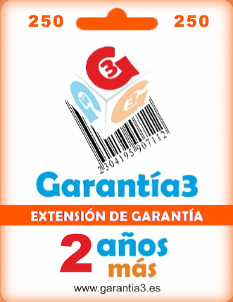 Extensión de garantía 2+2 años - Tope de 250 €