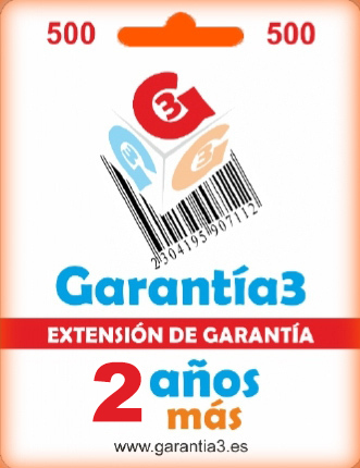 Extensión de garantía 2+2 años - Tope de 500 €